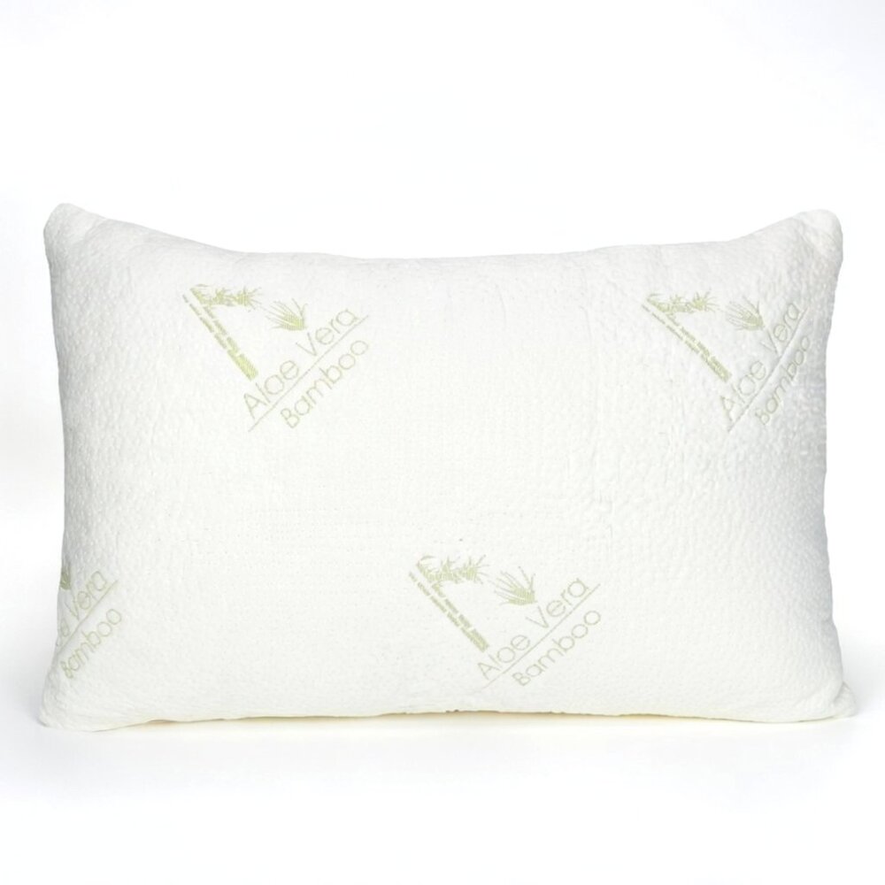 Aloe Vera Bamboo Memory Foam Pillow – Adjustable Cooling Luxury Support